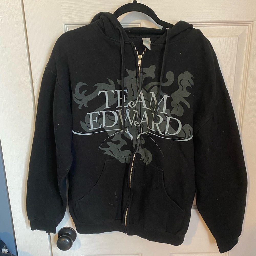 Team Edward twilight zip up hoodie